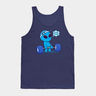 No Pain No Gain Funny Alien Tank Top